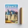 Wallity Póster A4 France - 1971, 21 x 29.7 cm, Acabado 100% Satinado Mate